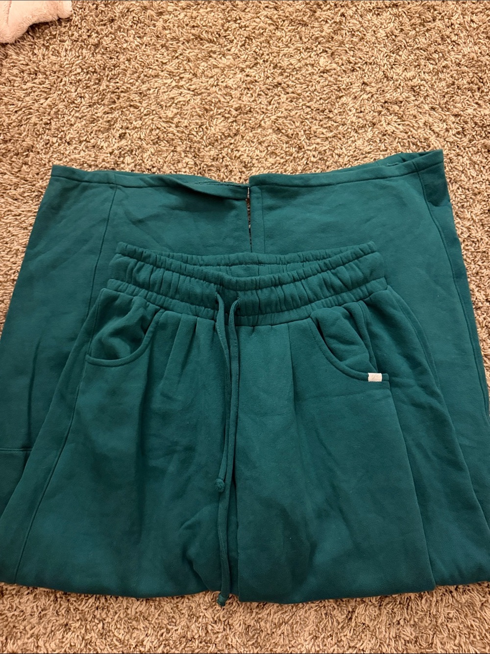 Urban Outfitters Teal Green Kids Pull-On Skirt and Jogger Set
